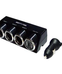 Sạc xe hơi 2 cổng sạc Usb 3,1A, 3 socket 12V (ổ mồi thuốc)